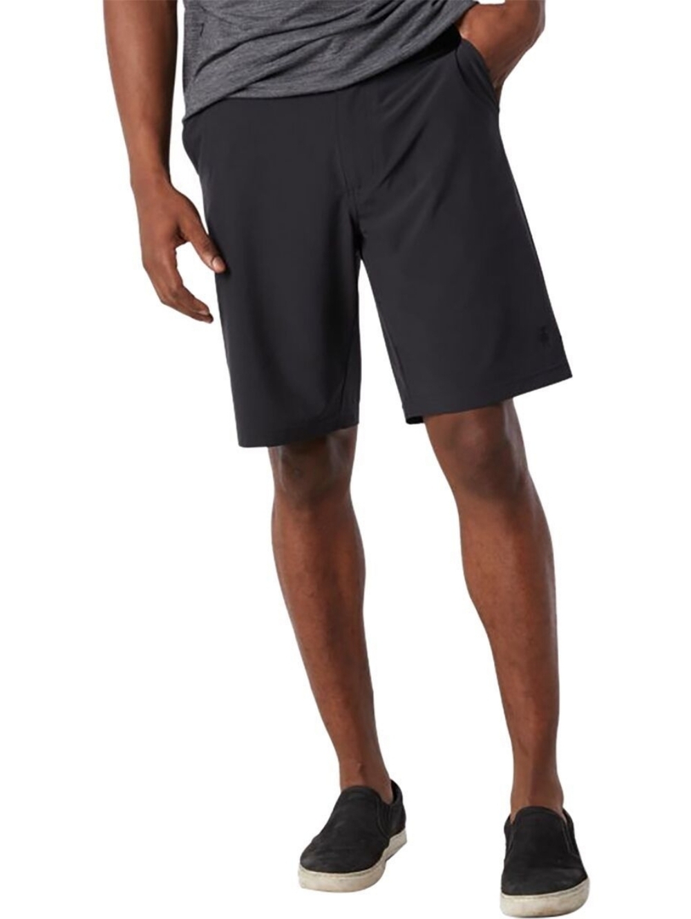 NEW Smartwool Mens Merino Sport 10" Short Dark Gray/Black Athletic Casual Size L